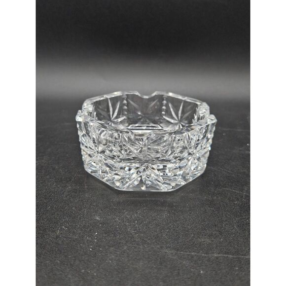 Vintage Waterford Crystal 3" Octagonal Ashtray Star Cut Made in Ireland - Picture 1 of 8